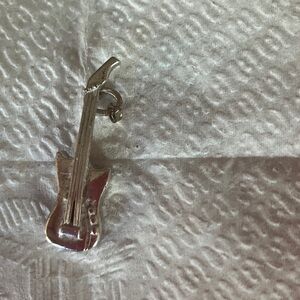 Sterling silver guitar charm